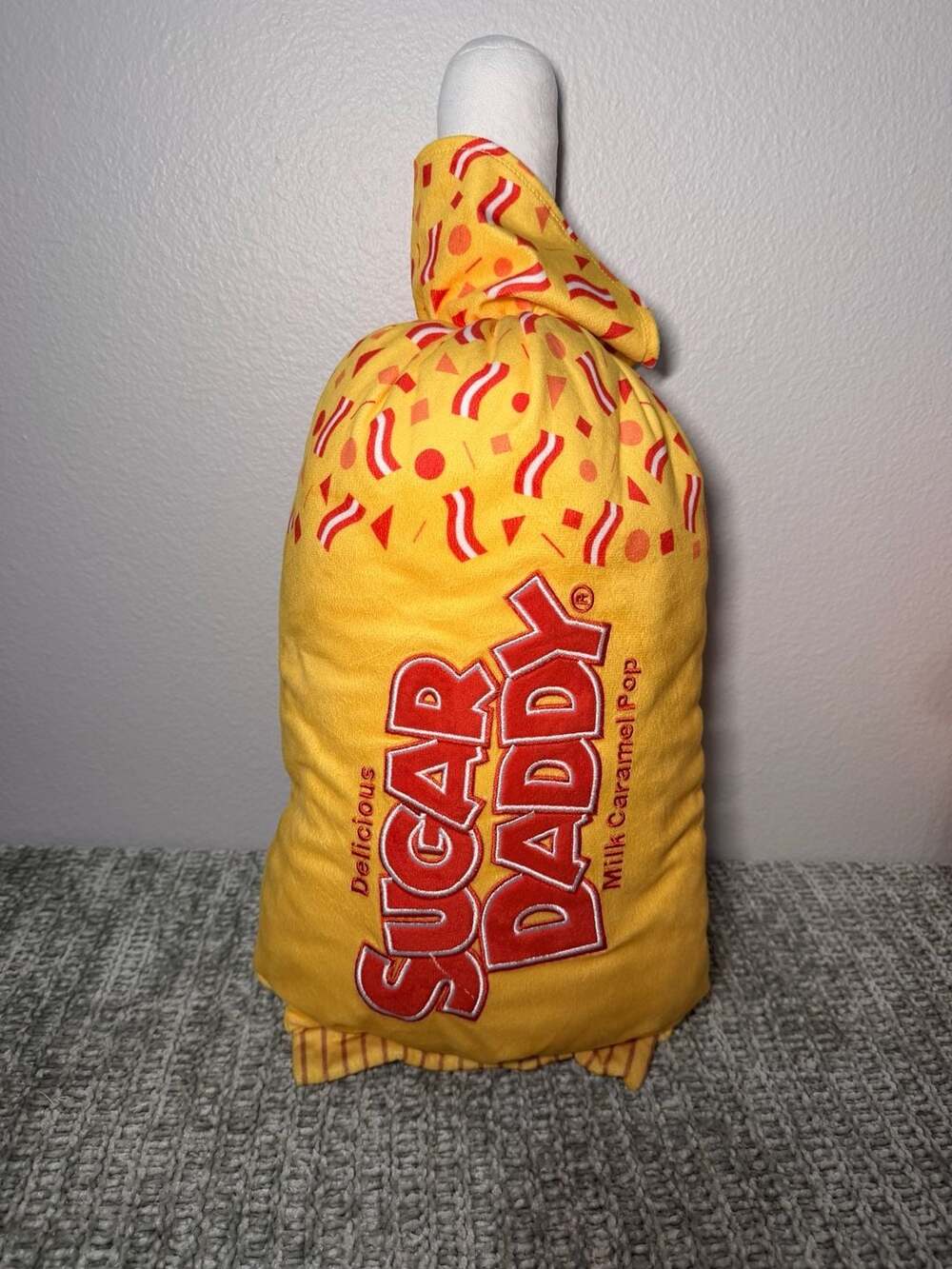 Sugar Daddy Milk Caramel Pop 15" Candy Plush Pilllow